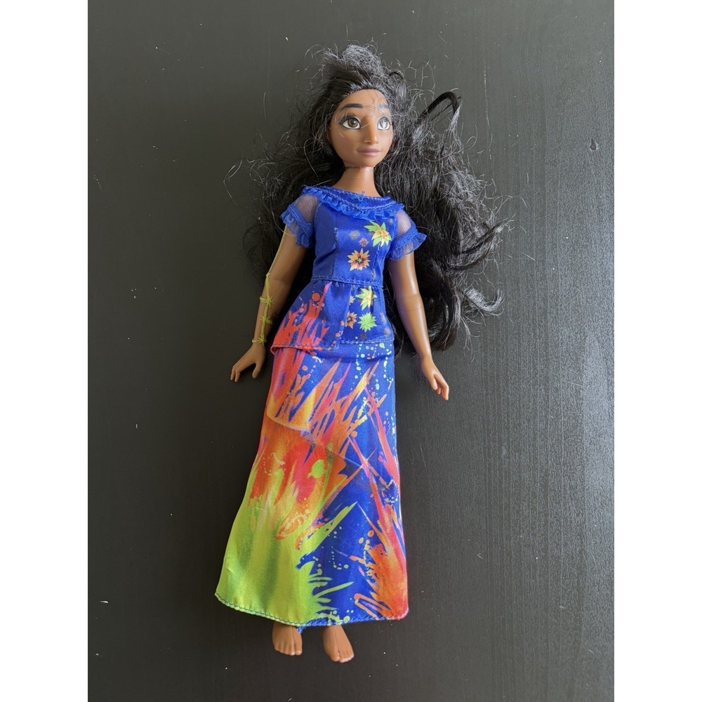 Disney Encanto Singing Isabela Madrigal Blue Flower Dress Fashion 11" Doll Works